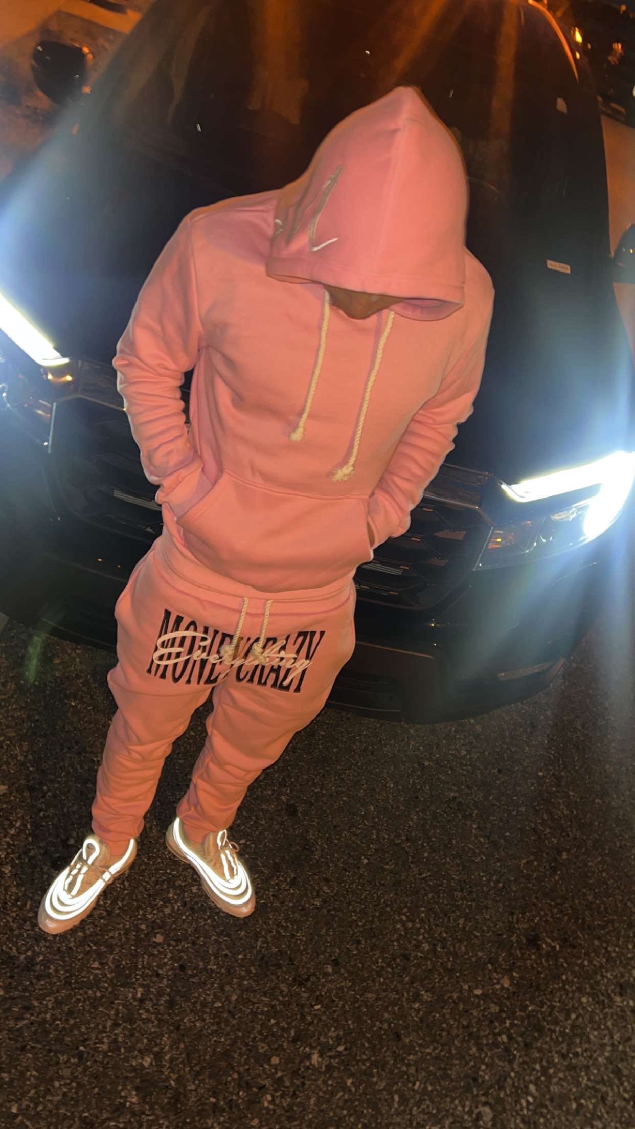 Pink Moneycrazy Sweatsuit Top & Bottom